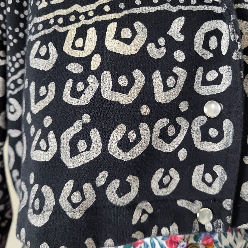 80's Le Chataeu blazer cropped vintage 90s jacket abstract crop - Picture 10 of 13